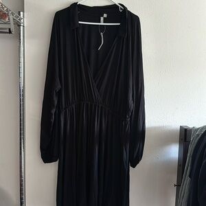 ASOS black long sleeve dress